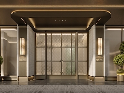 门头 现代酒店门头