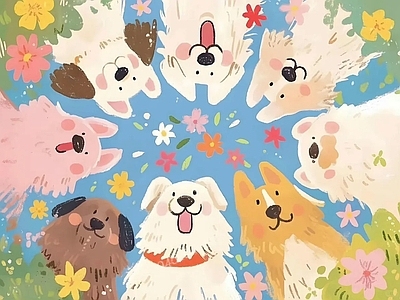 现代其他挂画 儿童画 卡通画