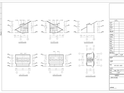 现代公厕 现代坡屋顶公厕 现代公共卫生间 现代管理用房 施工图
