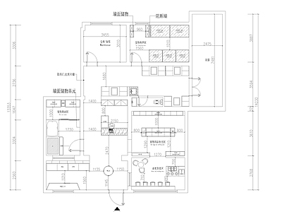 现代宠物店 宠物店平面图 施工图