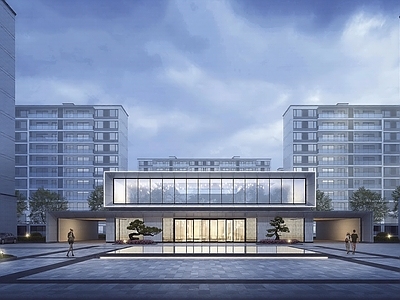 现代 住宅主入大门