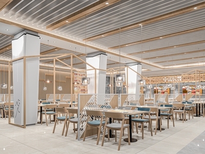 新中式餐厅 餐桌椅