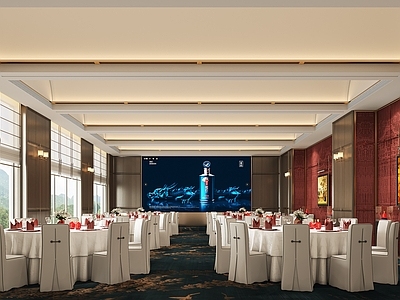 新中式中式其他餐饮空间 宴会厅 酒店餐厅