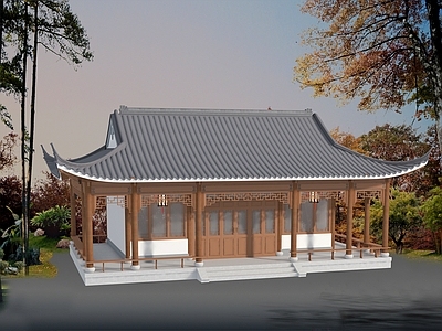 中式古建筑 中式民宿 中式苏式居士楼 中式微派民宿