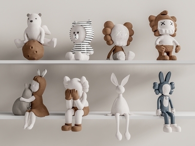 现代儿童公仔 儿童玩具 kaws