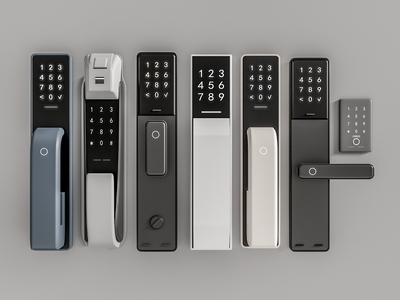 现代密码锁 指纹锁 电子锁 智能锁