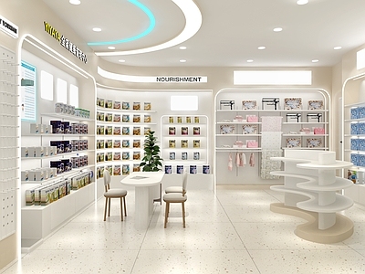 奶油简约母婴店 母婴店 奶油风母婴店