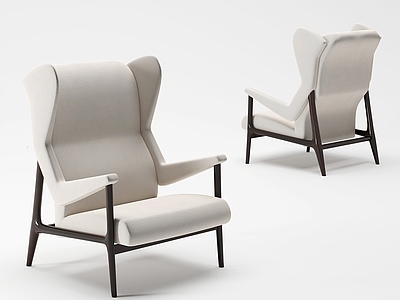 现代意式休闲椅 现代休闲椅 沙发椅 布椅 书椅