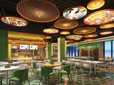 现代商场 国潮商场 国潮