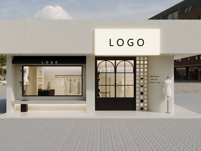 侘寂服装店门头