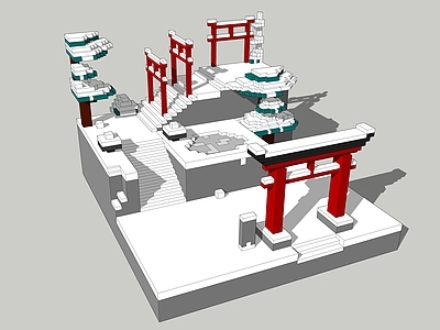 现代微地形 像素沙盒 微地形 雪地