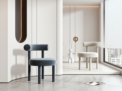 现代餐椅 无扶手