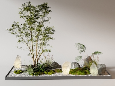 现代景观造景 小品 室内造景 植物组合 植物堆 微