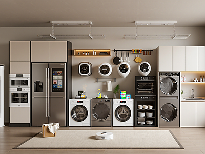 现代阳台 现代家居阳台 家政间 家居阳台