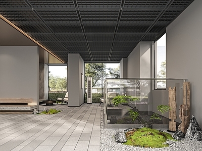 现代其他公共空间 现代架空层