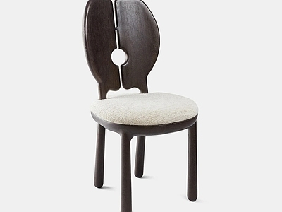 中古原木餐椅 书椅 木椅 单椅 餐椅