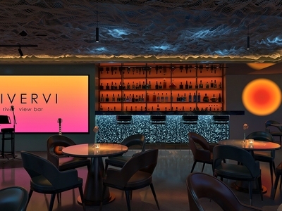 现代酒吧 网红酒吧 夜店 夜景酒吧 多巴胺酒吧 清吧