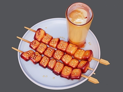 现代其他摆件 啤酒烤肉组合