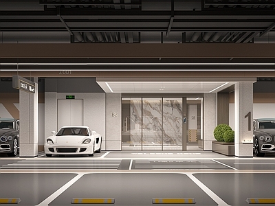 现代机场 地下停车场