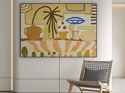 现代侘寂挂画 油画 书房挂画 茶室挂画 客厅挂画 玄关挂画