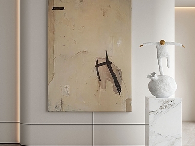 现代侘寂挂画 油画 书房挂画 茶室挂画 客厅挂画 玄关挂画