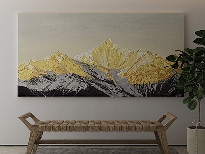 现代侘寂挂画 油画 书房挂画 茶室挂画 客厅挂画 玄关挂画