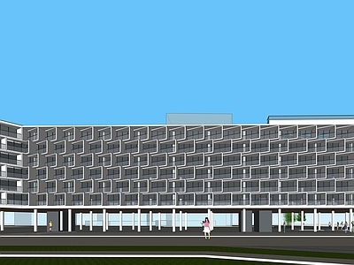 现代酒店建筑 山地酒店建筑 多层酒店建筑