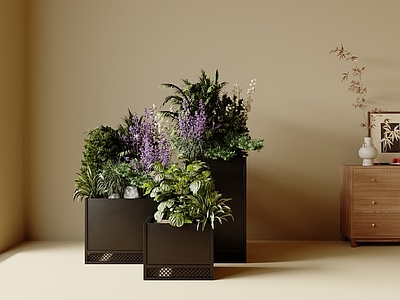 植物堆 户外植物 盆栽 装饰盆栽 景观