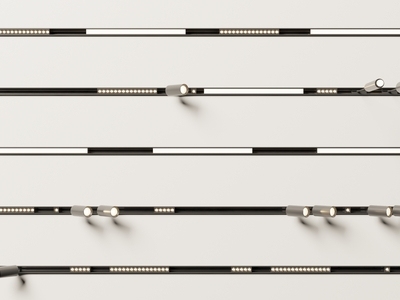 现代轨道磁吸灯 轨道筒灯射灯 磁吸筒灯射灯