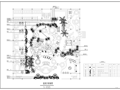 温泉度假区 温泉区景观施工 施工图