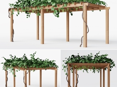 现代花架 廊架