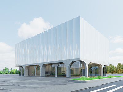 现代展览馆建筑 现代展览馆 现代文化馆 展览馆 现代图书馆 现代科技馆