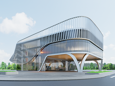 现代售楼处建筑 现代示范区 现代售楼处建筑 现代方形售楼处 中式售楼处示范区 售楼处