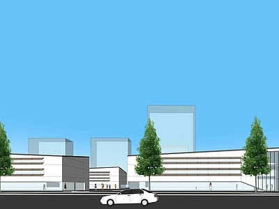 现代新中式学校建筑 新中式