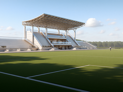 现代体育建筑 露天体育场 看台