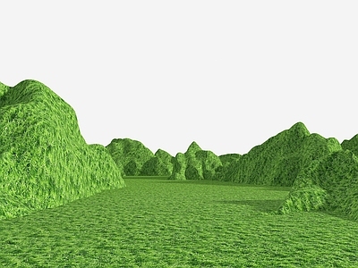 现代陡坡山体 群山山脉 山体 山地 公园景观 地形