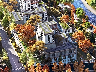 中式风格建筑 藏式公寓住宅 藏羌住宅 仿布达拉宫