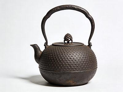 茶具 茶壶 水壶 铁皮壶 仿古水壶 AIGC
