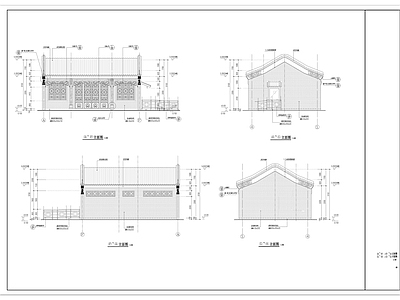 中式公厕 岭南建筑厕所 公园公厕 驿站厕所 美丽乡村厕所 施工图