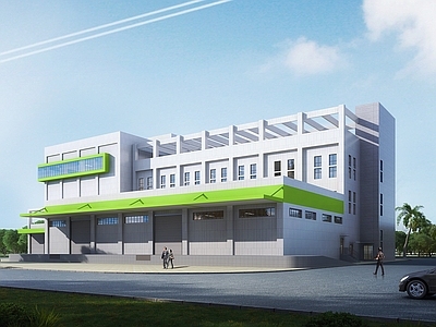 现代生产车间 大米加工车间 工业建筑