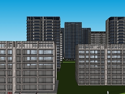 现代轻奢高层住宅 GAD 阅天府住宅整体 高层大平层 社区小高层 创新户型建筑