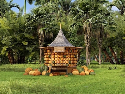 现代新中式其他景观小品 南瓜 打卡点 小屋 小品 景观