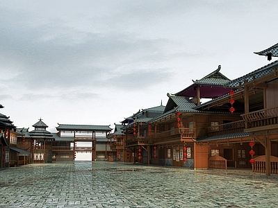 新中式古建 中式古建商铺