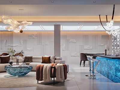 现代意式影音室 现代 意式 地下室 娱乐室 影音室