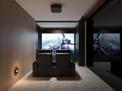 现代影音室 影音室 观影室 家庭影院 电影