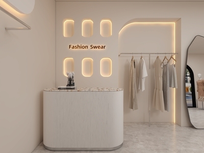 侘寂服装店收银台 成人