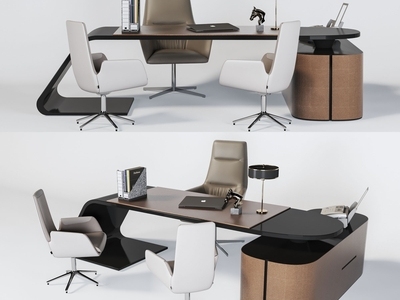 现代办公桌椅组合