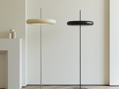 现代奶油落地灯 极简落地灯