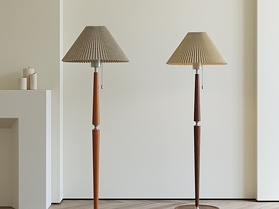 法式中古落地灯 复古落地灯 实木落地灯