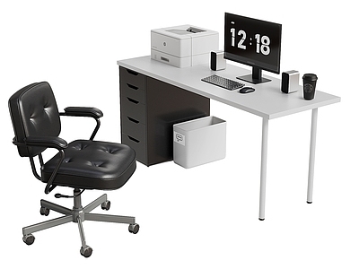 现代办公桌椅 现代办公桌椅组合 办公桌椅 办公用品 桌椅组合